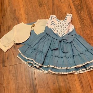 Well Dressed Wolf Dresses - 12m VVGUC dress. & 18m bolero VVGUC both by WDW Well Dressed Wolf Dresses - 12m VVGUC dress. & 18m bolero VVGUC both by WDW